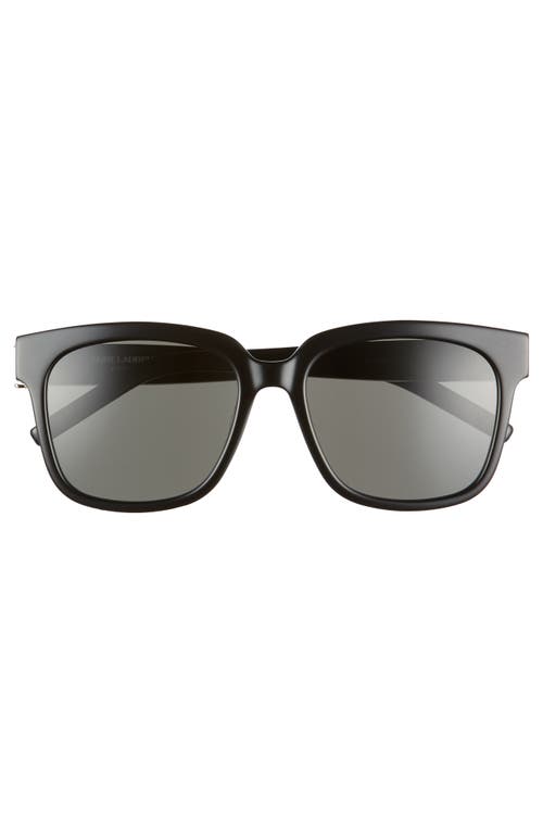 Saint Laurent Women's Square Sunglasses, 54mm In Black/grey