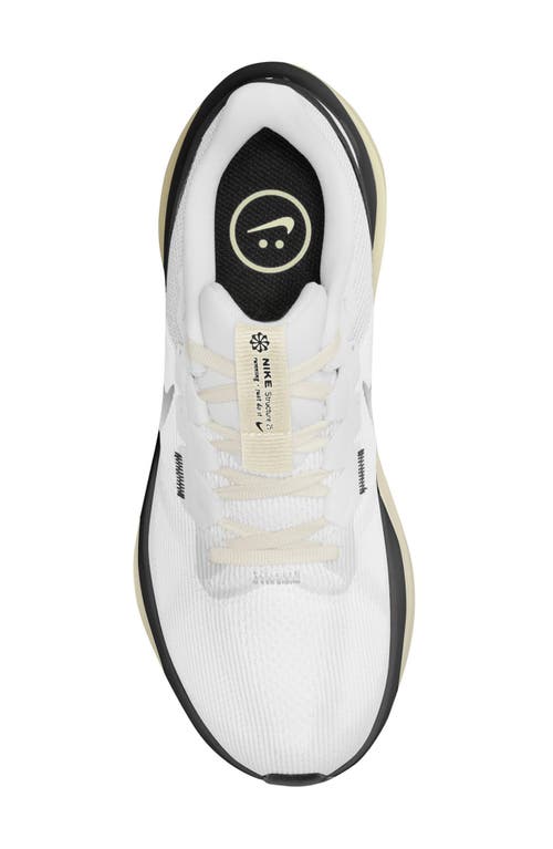 Shop Nike Air Zoom Structure 25 Road Running Shoe In White/black-sail-coconut Milk