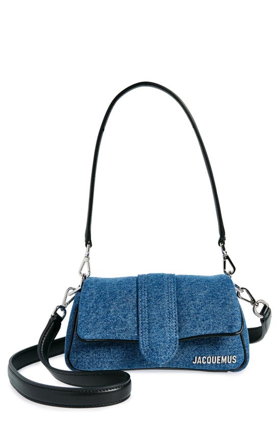 Shop Jacquemus Le Petite Bambimou Denim Shoulder Bag In Blue 330