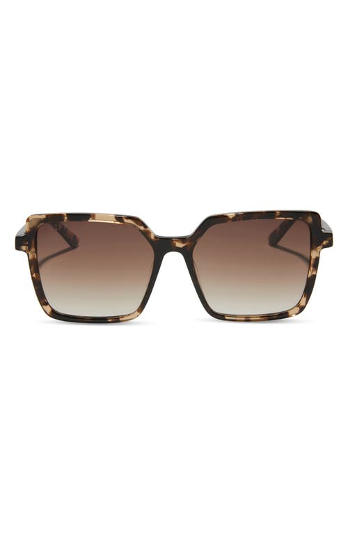 DIFF Esme 53mm Gradient Square Sunglasses in Brown Gradient at Nordstrom