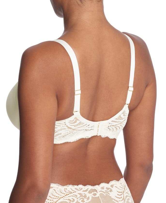 Shop Natori Feathers Full Figure Plunge T-shirt Bra In Ivory