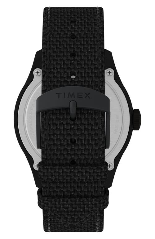 Shop Timex ® Expedition North® Traprock Fabric Strap Watch, 43mm In Black