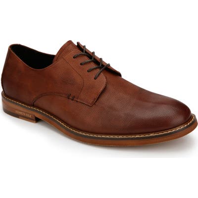 Kenneth Cole New York Dance Textured Plain Toe Derby, Brown