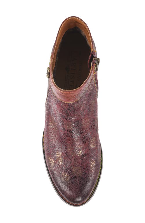 L'artiste By Spring Step Bestlove Bootie In Bordeaux Multi