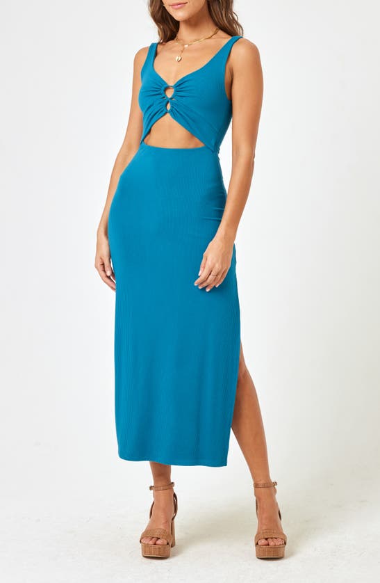 Shop L*space Camille Cover-up Dress In Mediterranean