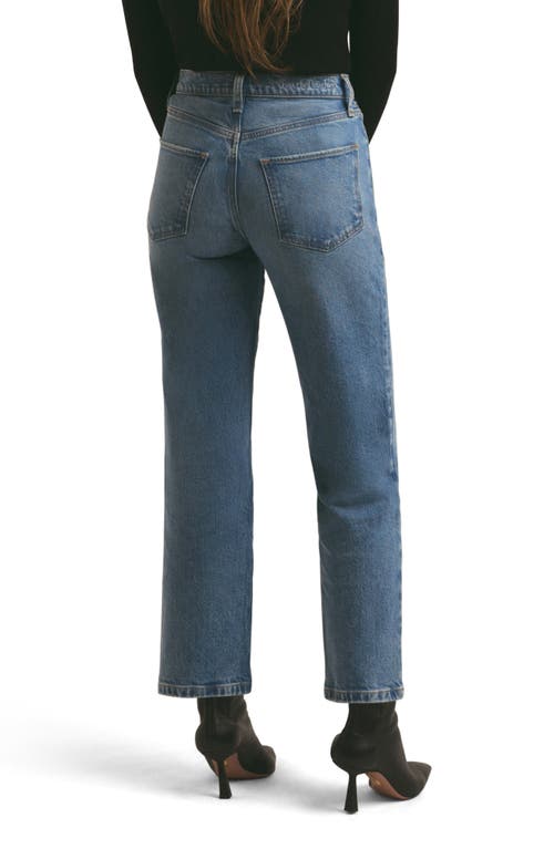 Shop Favorite Daughter The Morgan Shortie High Waist Crop Straight Leg Jeans In Crosby