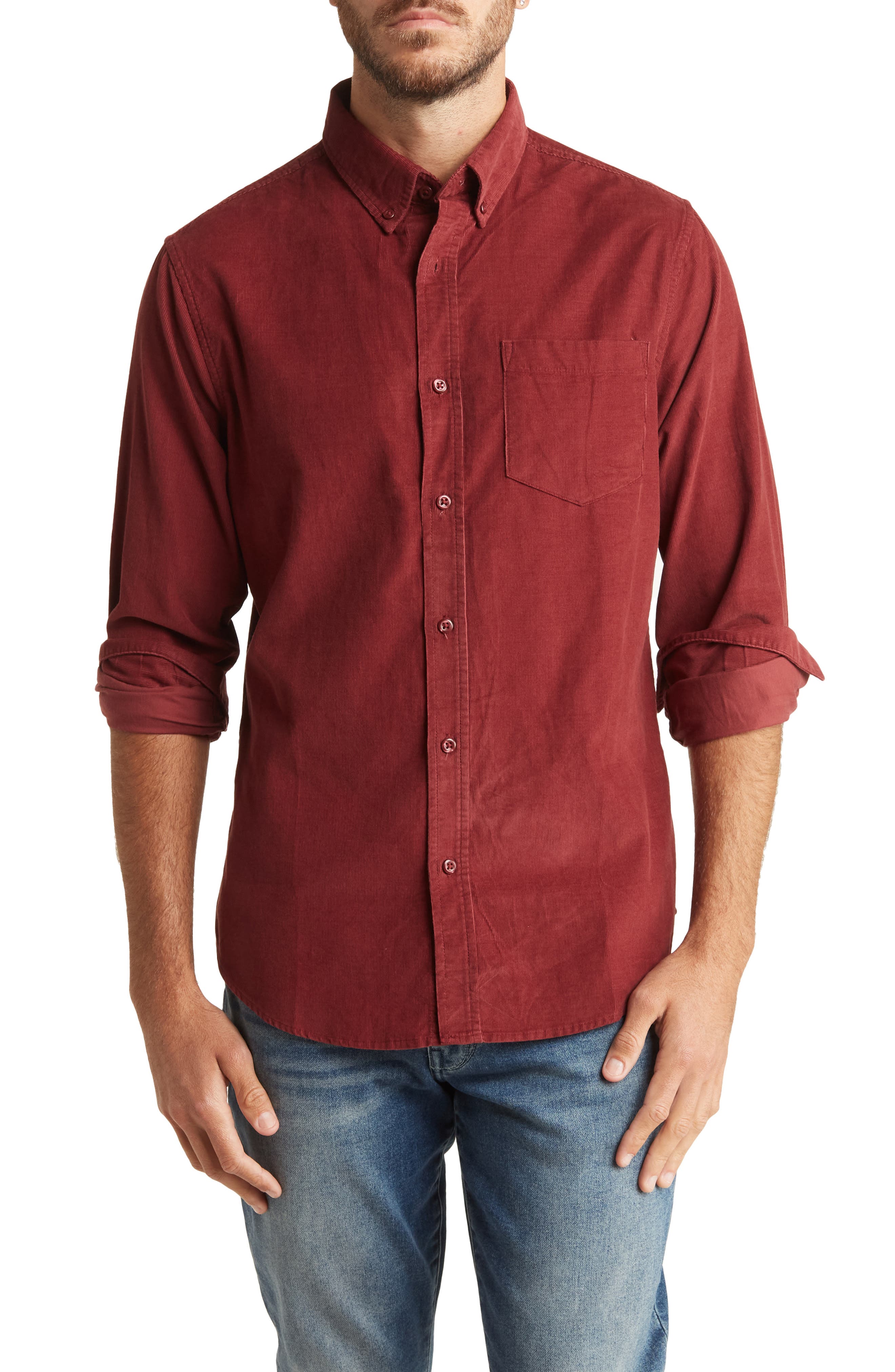 Burgundy Dress Shirts for Men 