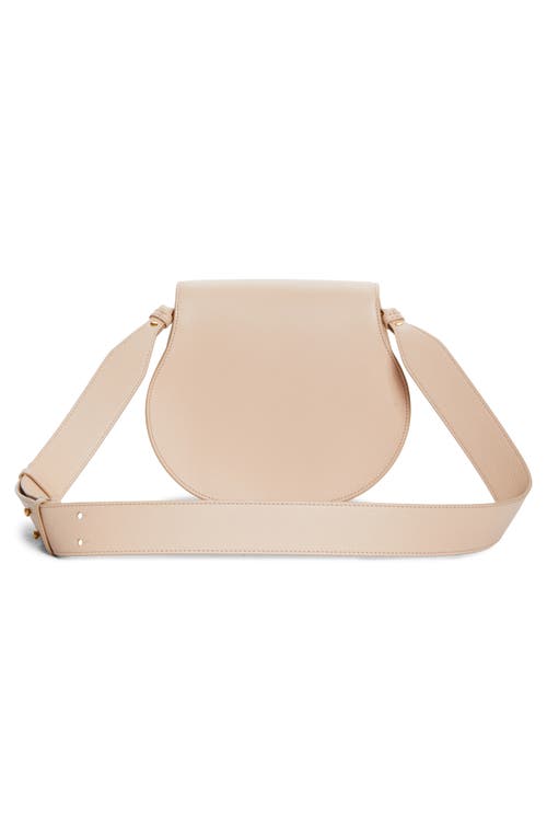 Shop Chloé Large Marcie Leather Crossbody Bag In Cement Pink