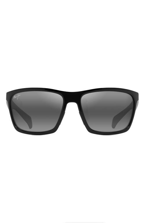 Maui Jim Makoa 59mm PolarizedPlus2® Square Sunglasses in Trans Khaki Green
