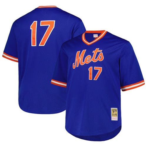 Men's Mitchell & Ness Keith Hernandez Royal New York Mets 1986 Cooperstown Collection Mesh Pullover Jersey
