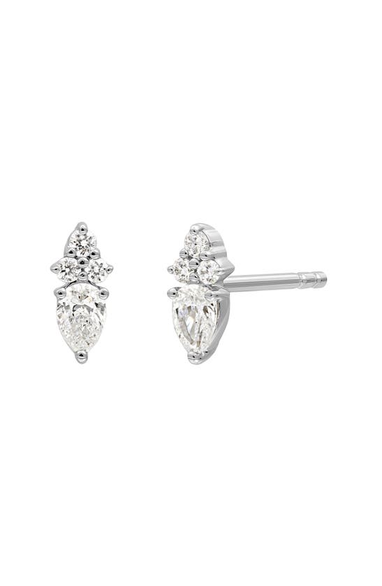 Shop Bony Levy Getty Diamond Stud Earrings In 18k White Gold