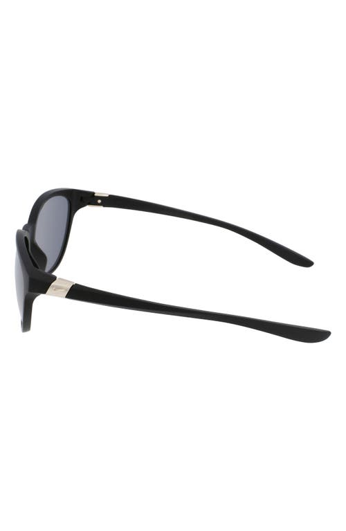 Shop Nike City Persona 57mm Cat Eye Sunglasses In Matte Black/grey