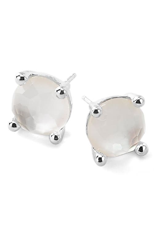 Ippolita 'Rock Candy' Mini Stud Earrings in Silver/Mother Of Pearl at Nordstrom