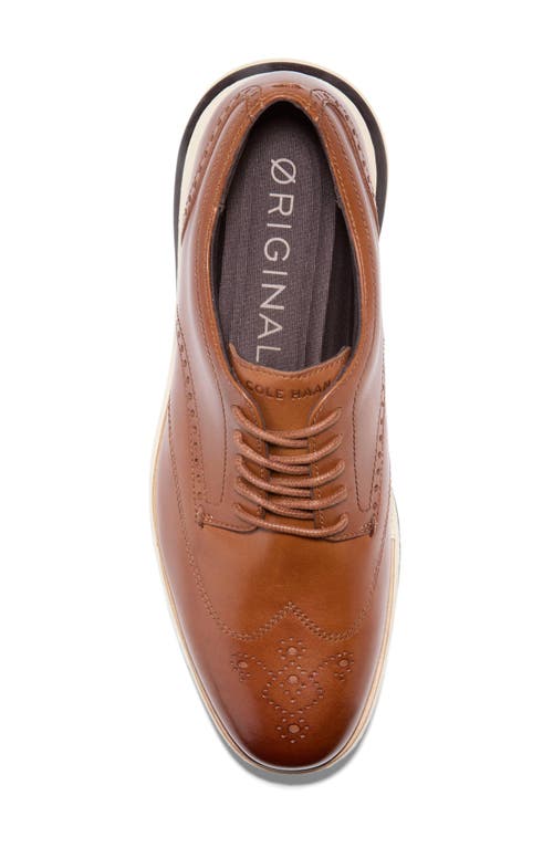 Shop Cole Haan Original Grand Energy One Wing Oxford In British Tan