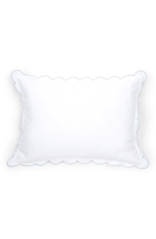 Pom Pom at Home Kelly Linen Sham in White/French Blue 