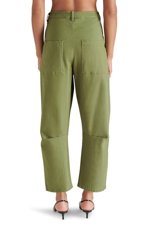 Shop Steve Madden Haniel Barrel Pants In Burnt Olive