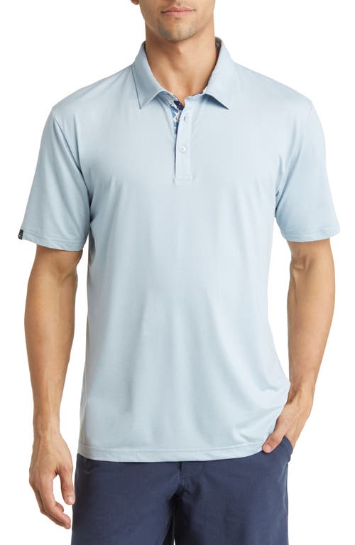 James Solid Stretch Golf Polo in Sky Heather