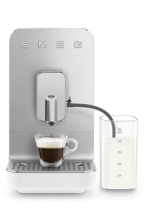 Smeg Automatic Coffee Machine With Auto Froth In Matte White