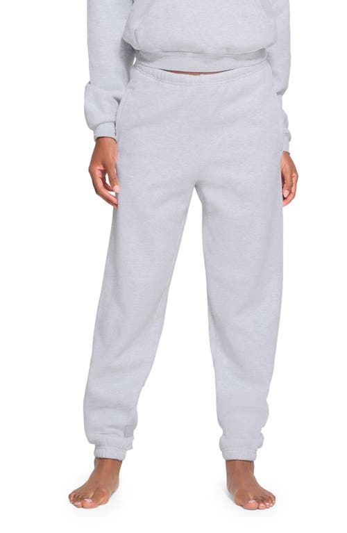 Revised Classic Cotton Blend Jogger Sweatpants in Light Heather Grey