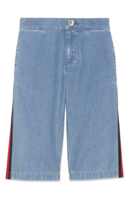 GUCCI WEB STRIPE JEANS,544563XDA11