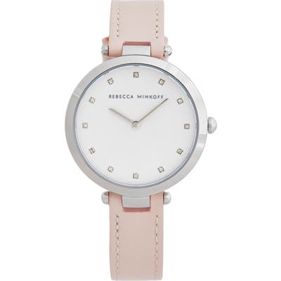 Rebecca Minkoff Nina Leather Strap Watch, 3m