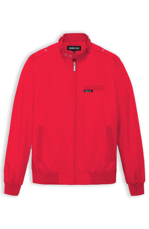 Members Only Classic Iconic Racer Jacket In Red