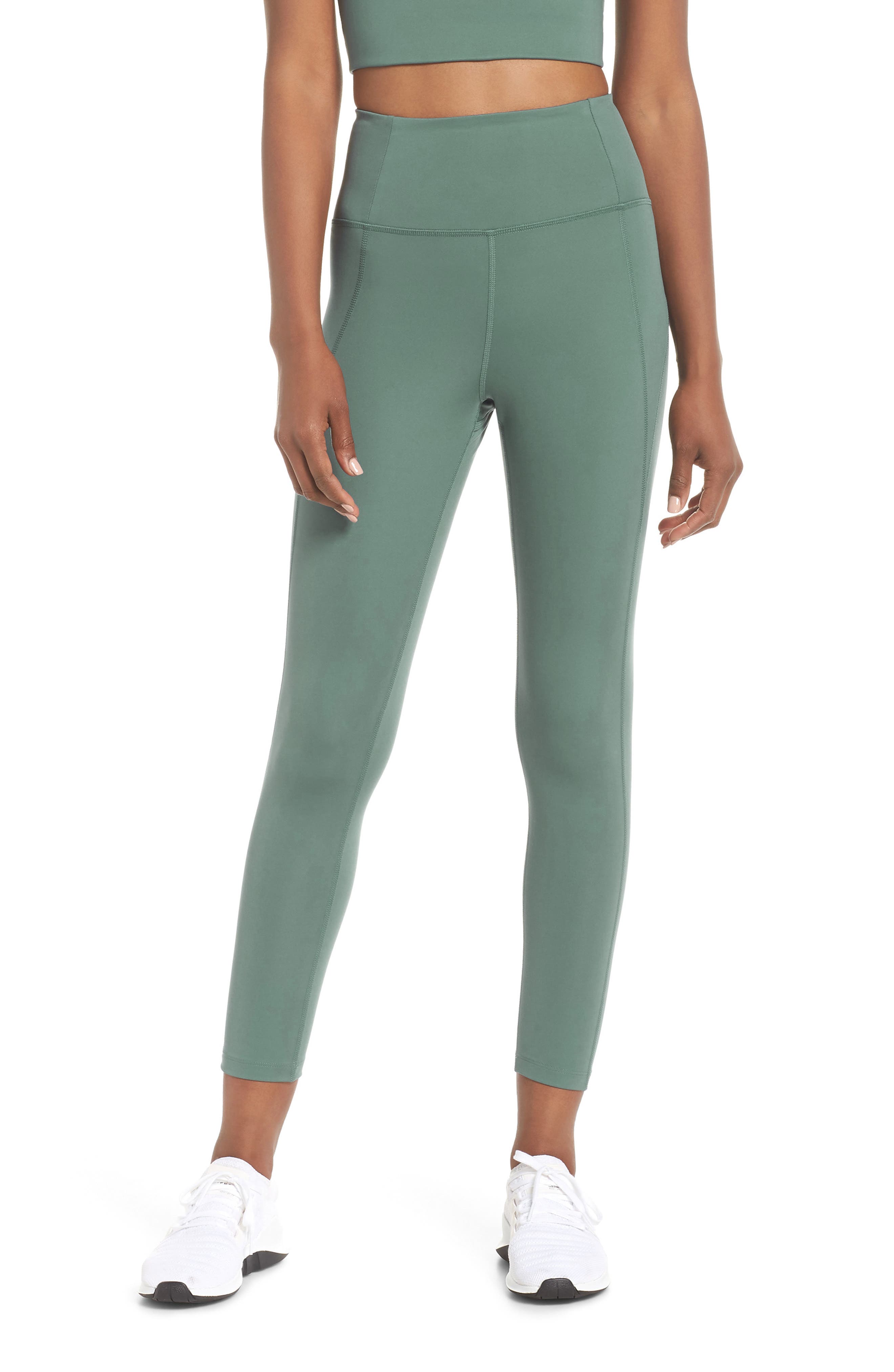 Girlfriend Collective High Waist 7/8 Leggings, Green