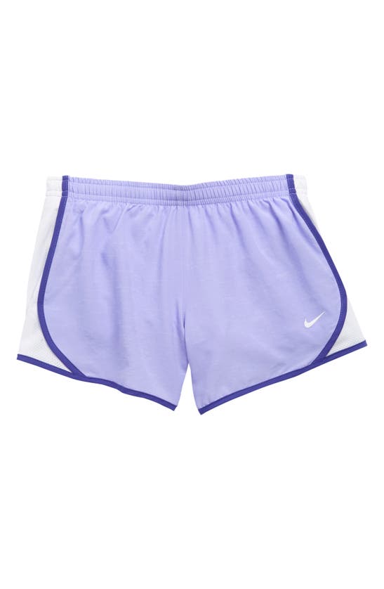Nike Kids' Dry Tempo Running Shorts In Purple Pulse/ White/ Lapis
