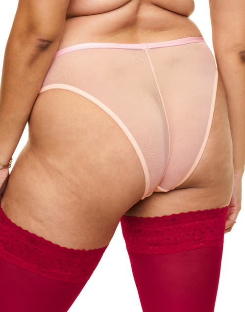 Adore Me Paloma Brazilian Panties In Medium Pink