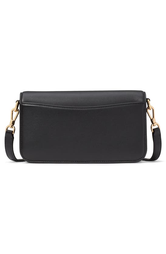 Shop Kate Spade Small Dakota Smooth Leather Crossbody Bag In Black