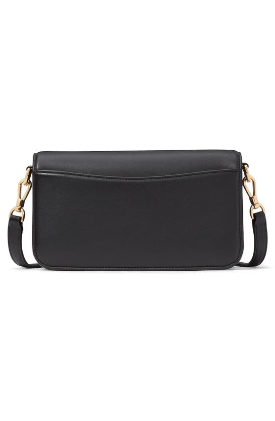 Shop Kate Spade New York Small Dakota Smooth Leather Crossbody Bag In Black