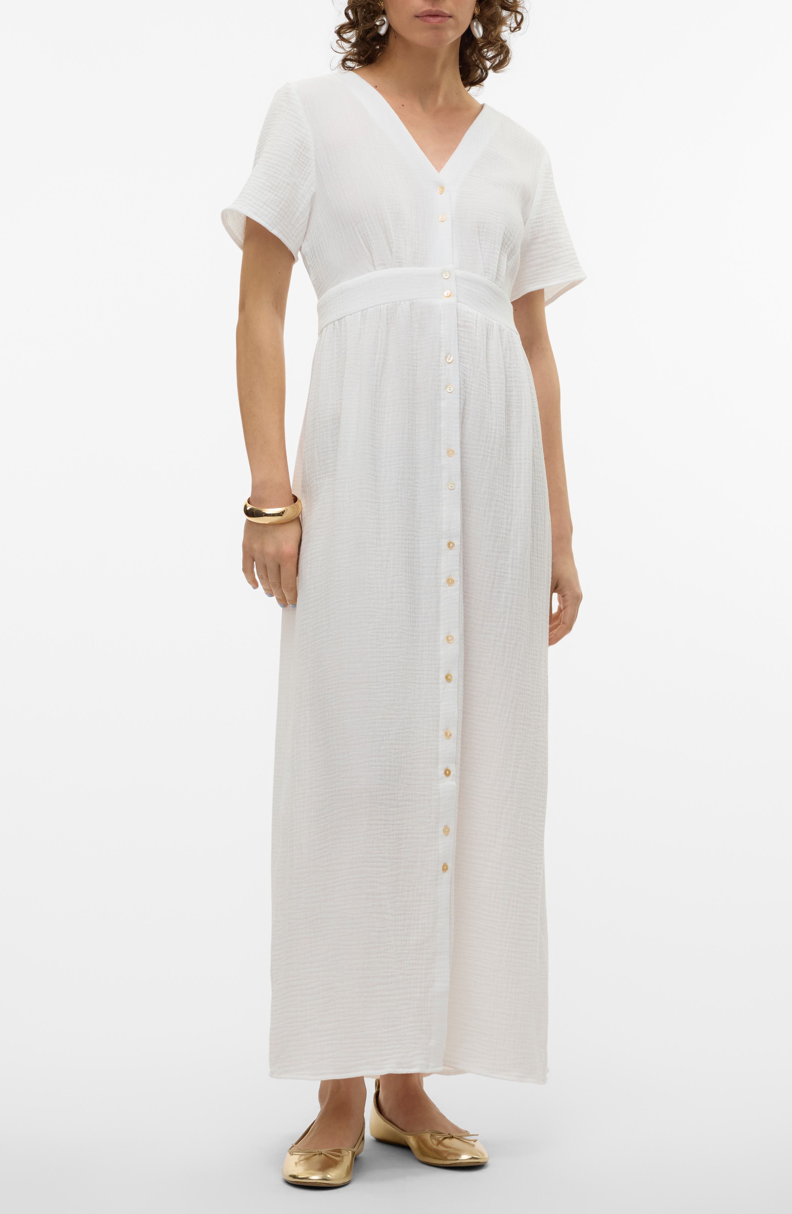 VERO MODA Natali Maxi Shirtdress | Nordstrom