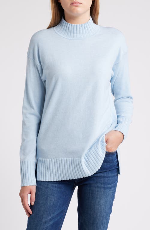 Shop Caslonr Caslon(r) Mock Neck Tunic Sweater In Blue Falls