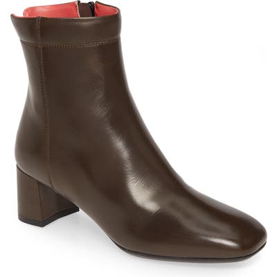 Pas De Rouge Chantal Leather Bootie, Brown