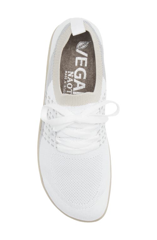 Shop Naot Tama Sneaker In White/dark Gray Knit