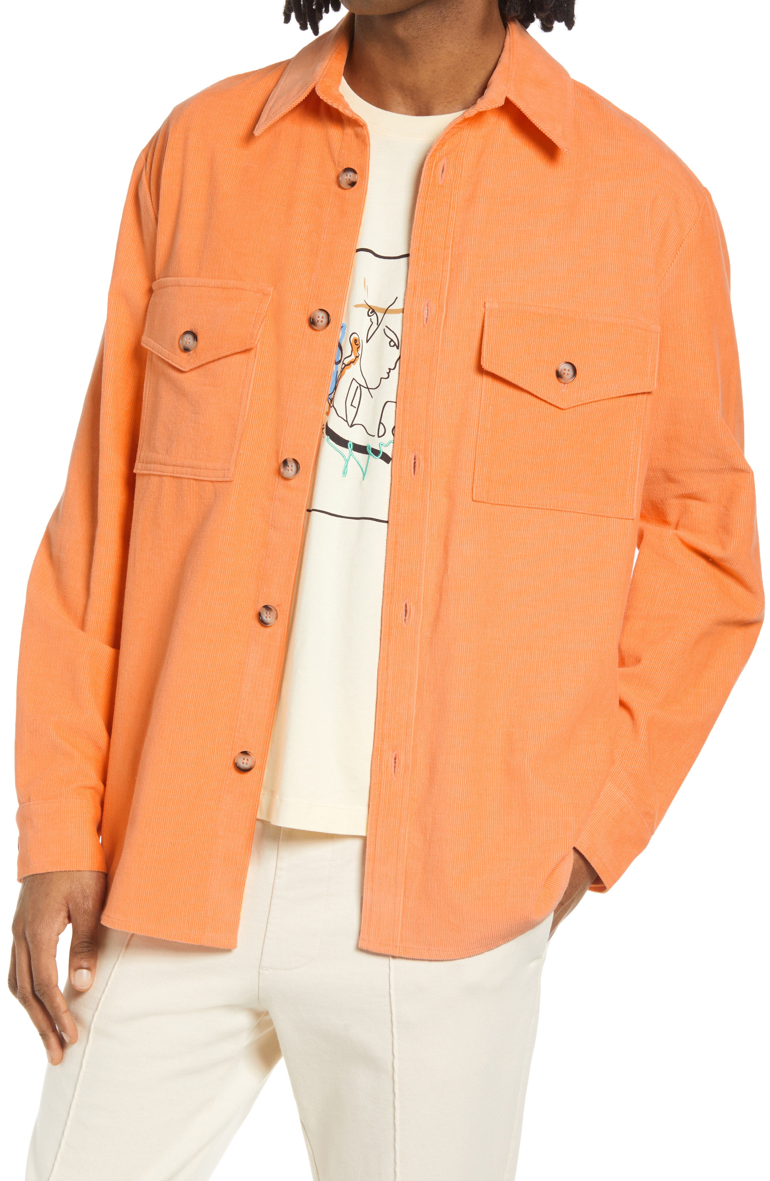 Men's Orange Button Up Shirts | Nordstrom