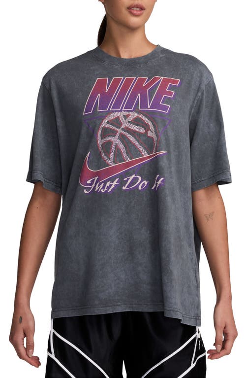 Shop Nike Sportswear Jdi Graphic T-shirt In Anthracite