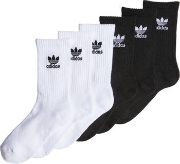 adidas Originals Kids' Trefoil 6-Pack Crew Socks