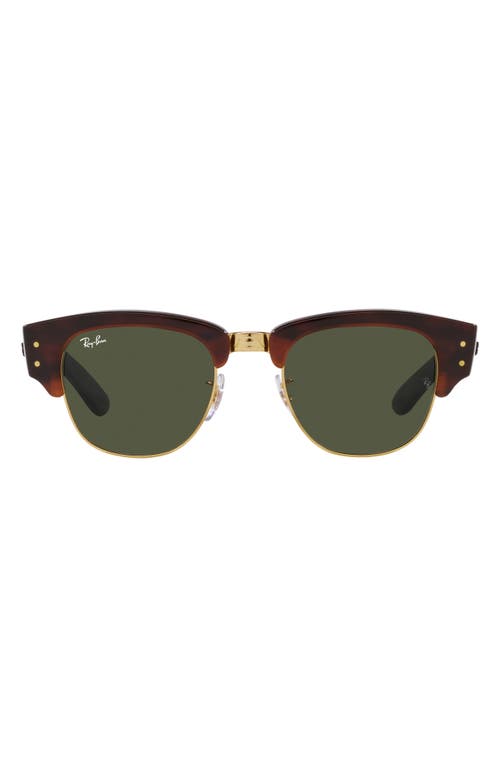 Ray Ban Ray-ban Mega Clubmaster 50mm Square Sunglasses In Green