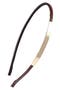Cara 'Totes Chic' Metal & Faux Leather Headband | Nordstrom