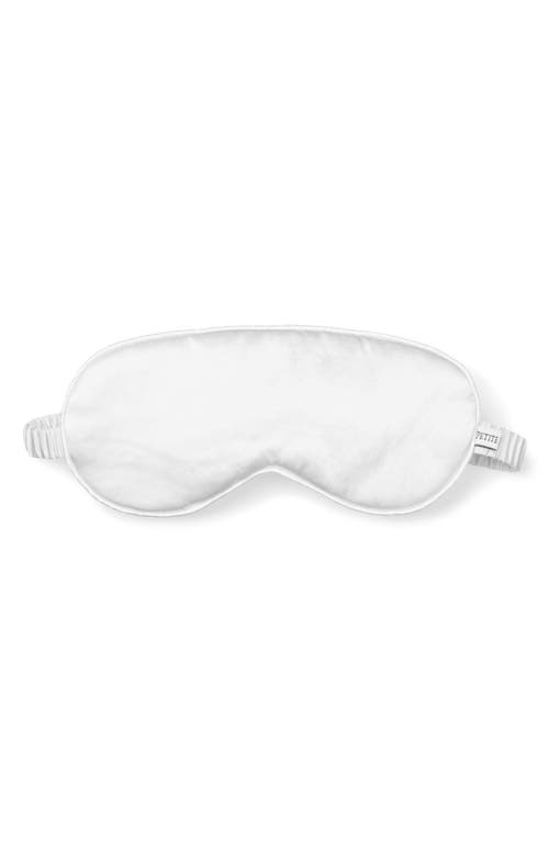 Petite Plume Silk Sleep Mask in White at Nordstrom