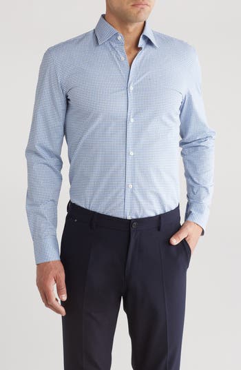 Hugo Boss Boss Hank Kent Slim Fit Dress Shirt In Light/pastel Blue
