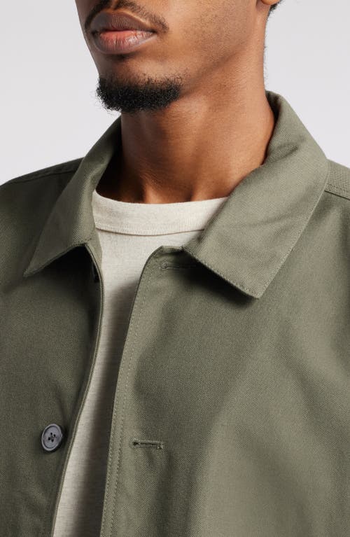 Shop Obey Oliver Shirt Jacket In Tea Leaf