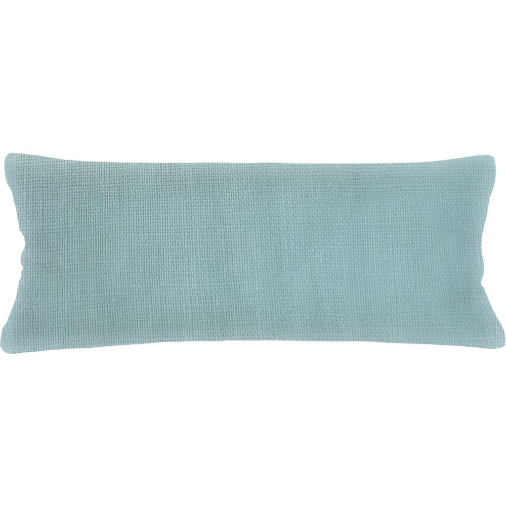 Anaya So Soft Linen Pillow Down Insert In Mist Blue