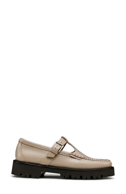 Shop G.h.bass Weejuns® Mary Jane Moc Toe Lug Sole Loafer In Beige