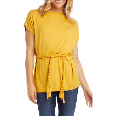 Karen Kane Belted Tunic, Yellow