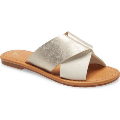 Bc Footwear Fierce Vegan Slide Sandal, Ivory