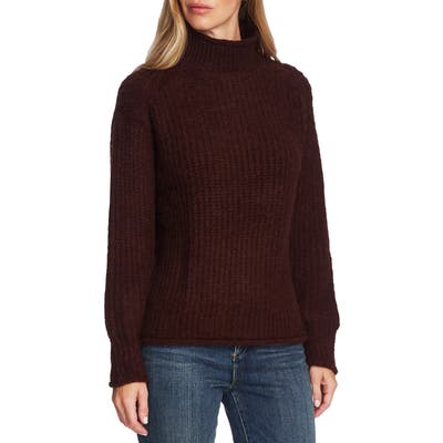 Vince Camuto Mock Neck Sweater, Burgundy