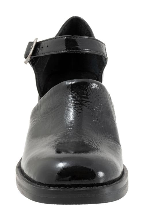 Bueno Rita Block Heel Pump In Black Patent