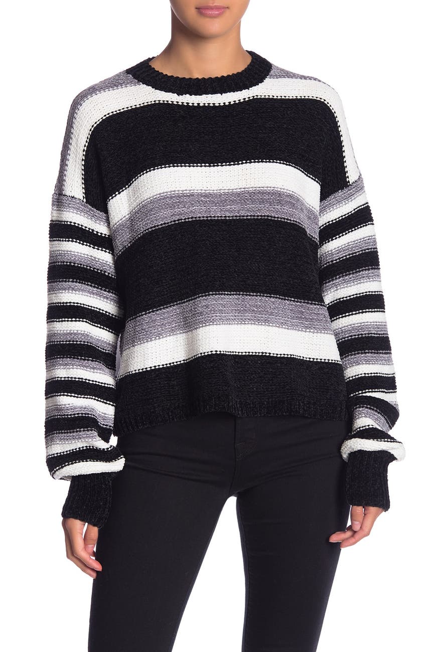 Woven Heart | Chenille Striped Pullover Sweater | Nordstrom Rack